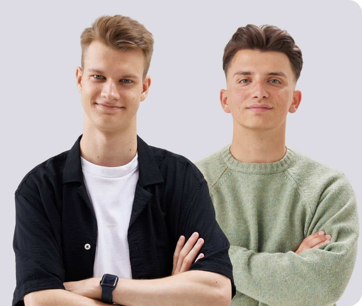 Егор Рудинский и Саша Дмитриев